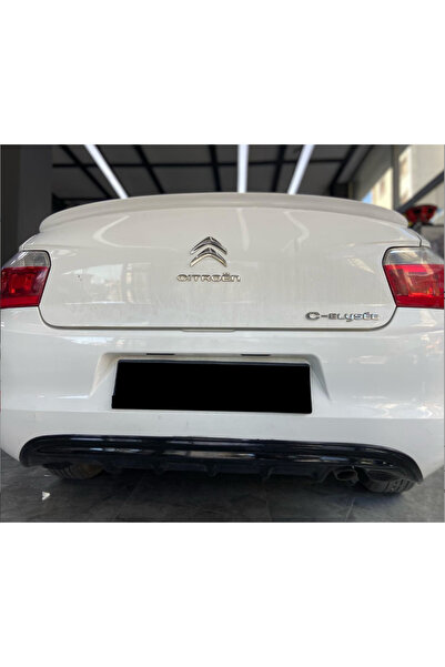 NamTuning Citreon C-Elysee Arka Difüzör Celysee Arka Tampon Eki Parlak Siyah 2013+ Uyumlu