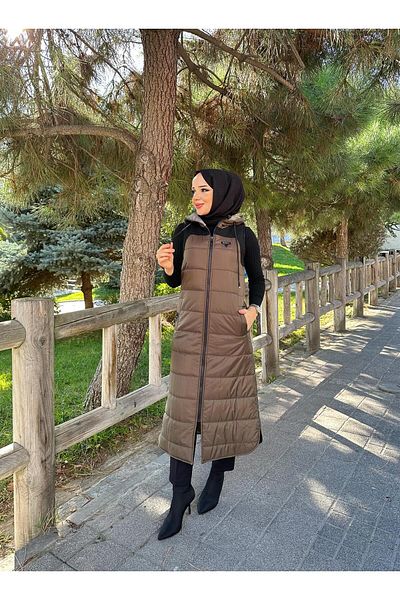 Doque سترة نسائية شتوية مبطنة قابلة للنفخ من الألياف 50004