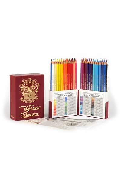 Koh-i Noor Retro Koh-I-Noor Polycolor 48 Color Pen Set 3826