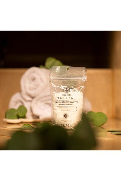 Chic Nail Manicure & Pedicure and Bath Salt / Epsom Salt / English Salt / Natural 80 grams