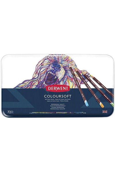 Derwent Coloursoft Pencils 72 Pack