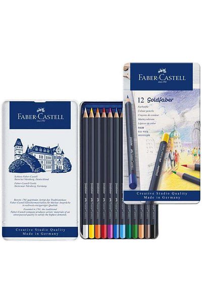 Faber Castell Goldfaber 12-Piece Dry Paint Pen Set