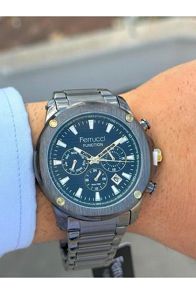 Ferrucci FRC.FT.1.189 Ferrucci Steel Cord Inner Gauges Active Function New Season Men's Wristwatch
