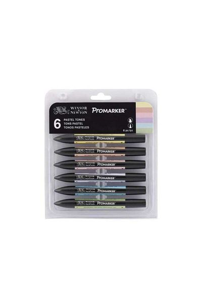Winsor Newton Winsor & Newton Promarker Set of 6 Pastel Tones