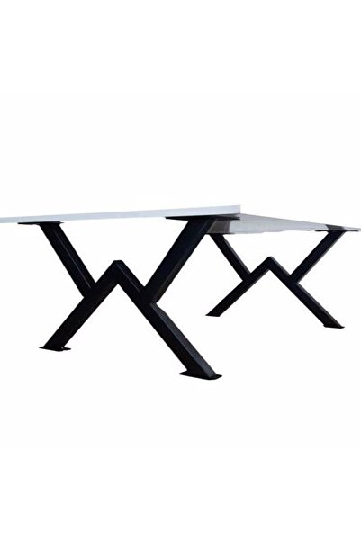 A NEW START Metal Ayak Masa Ayağı Ahşap Kütük Masif Çalışma Yemek Mutfak Ofis...