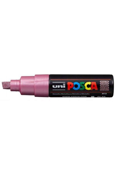 Uni Posca Water Based Painting Marker 8.0 Mm Pc-8k Metallic Pink