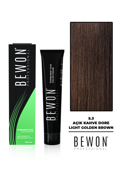 BEWON Saç Boyası - Açık Kahve Dore 5.3