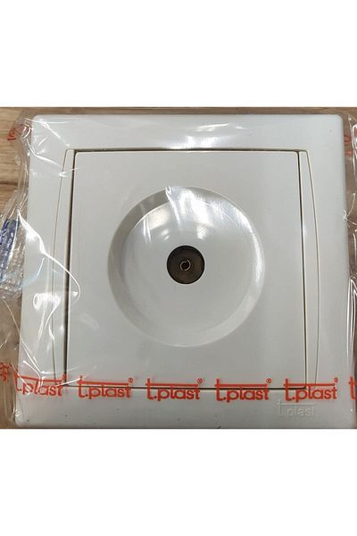 tplast White TV Socket Transitional