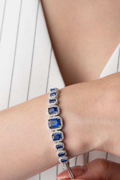 Silvano Jewelry 925 Ayar Gümüş Baget Bileklik