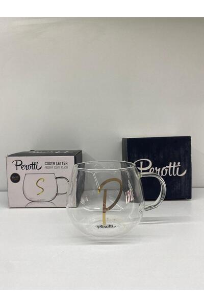 B.A.Y.NUVOLA Costa Letter 400 ml Özel Harfli Cam Kupa