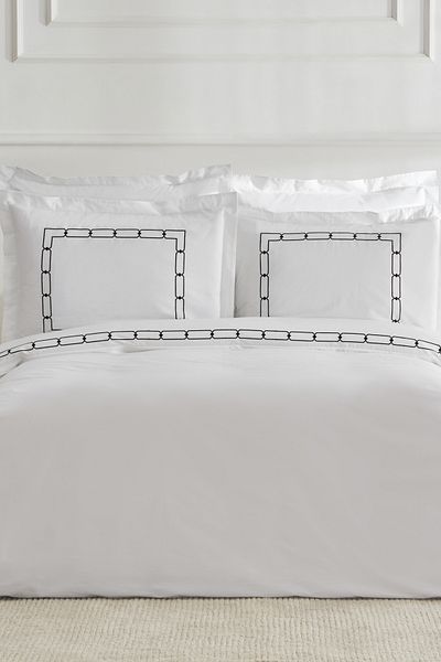 Karaca Home Diane White Embroidered Double Percale Bedding Set