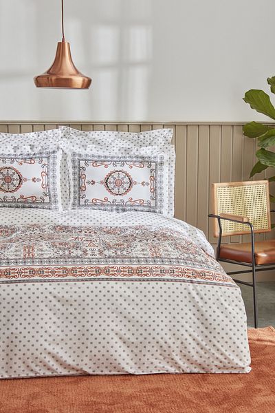 Karaca Home Aprika 100% Βαμβακερό Σετ Παπλωματοθήκη Πλακάκι
