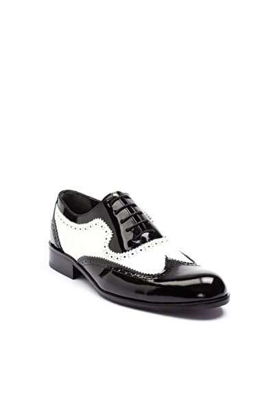 Celal Gültekin Siyah Beyaz Erkek Klasik Ayakkabı 055 3000-20273