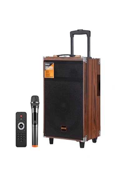 Genel Markalar B-Q12 50W Süper Bass Kumandalı Taşınabilir Kablosuz Mikrofonlu...
