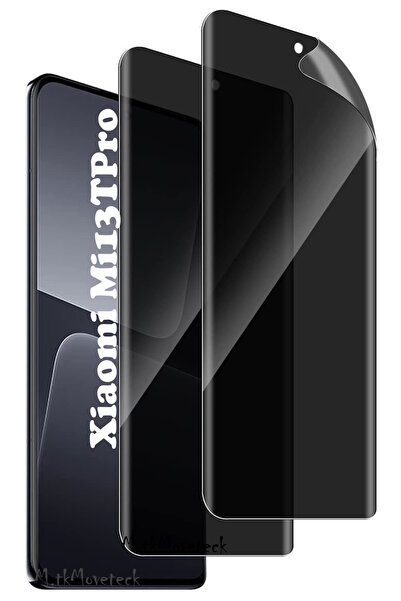 m.tk moveteck Xiaomi Mi 13T Pro Mat Hayalet Ekran Koruyucu Cam Privacy Kırılmaz Esnek Ekran Camı Gizli Görünmez