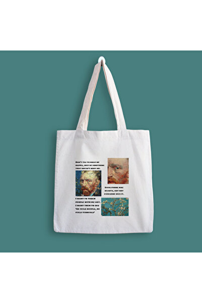 designedfy Van Gogh estetska platnena torba sa štampanim motivom