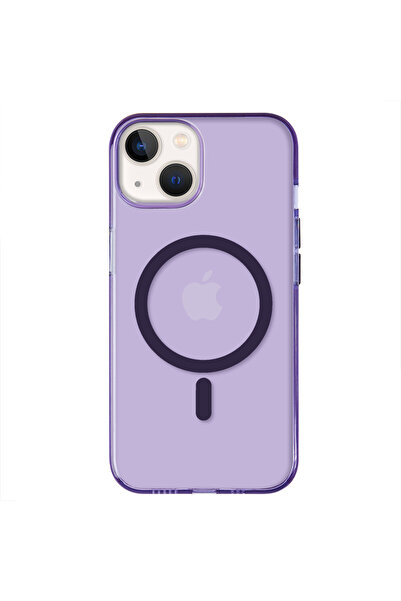 Casen iPhone 14 Plus Magsafe Kablosuz Şarj Özellikli Mıknatıslı Mika Şeffaf M...