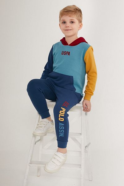 U.S. Polo Assn. 4-15 Years Licensed Us Polo ASSN Boy Suit - Petrol Blue