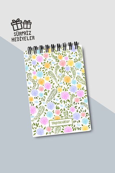 Eldesen Tasarım Do List A6 Notebook with Flexible Cardboard Cover, Mini Notebook