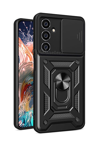 m.tk moveteck Samsung Galaxy S23 Fe Kılıf Kamera Korumalı Sürgülü Yüzüklü Arm...