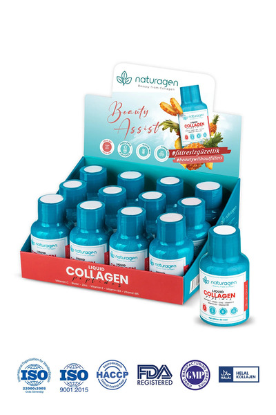 Naturagen Kolajen Ananas Aromalı Likit Collagen Shot 60 ml - 12 Adet Şişe