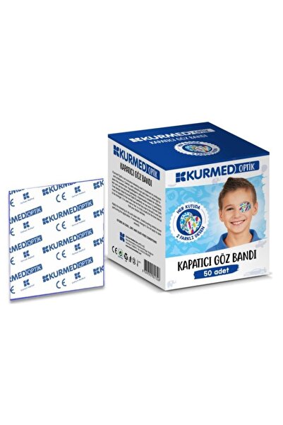 KURTSAN MEDİKAL Kurmed Optik Kapatıcı Göz Bandı 50 Adet | Erkek