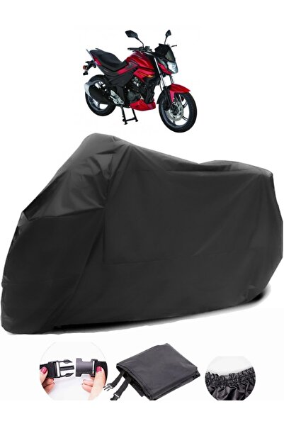 AutoEN Salcano SB 150 قماش مشمع أسود للدراجات النارية مقاوم للماء