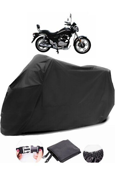 AutoEN Mondial 150 Sentor قماش مشمع أسود للدراجات النارية مقاوم للماء
