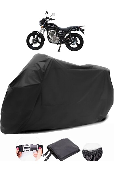 AutoEN دراجة نارية سوداء من Mondial Vulture I-E - نسيج مقاوم للماء ومتين