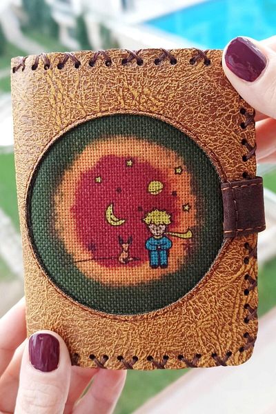 Fildişi Aksesuar Handmade Women's Wallet - Vegan Leather, Little Prince and Mustard Colors