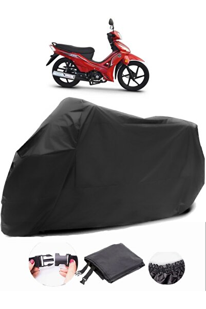 AutoEN قماش مقاوم للماء للدراجة النارية باللون الأسود من Kuba Aegean 100