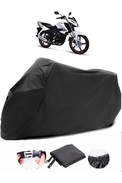 AutoEN Kuba Pars قماش مشمع أسود للدراجات النارية مقاوم للماء