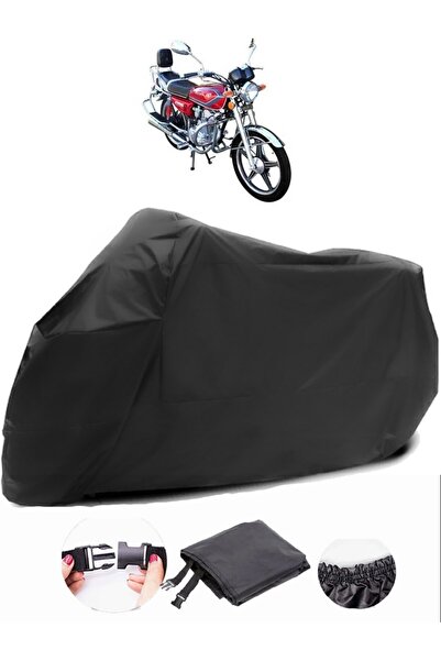 AutoEN Arora YM 150-A Compatible Black Motorcycle Tarpaulin Waterproof Durabl...