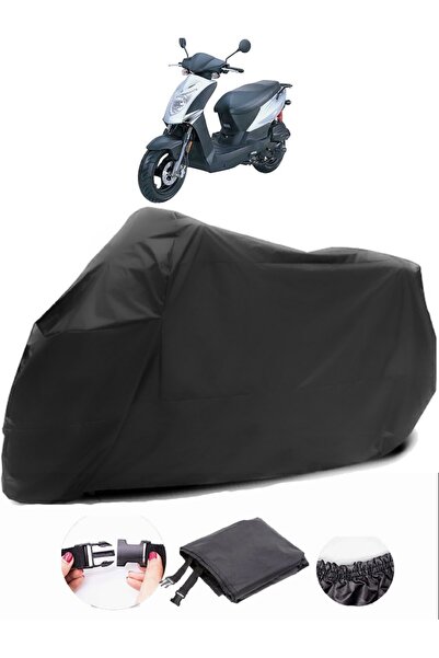 AutoEN Kymco Agility 125 قماش أسود للدراجات النارية مقاوم للماء ومتين