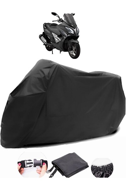 AutoEN Kymco Xciting 400i Black Motorcycle Tarpaulin Waterproof Durable Fabric