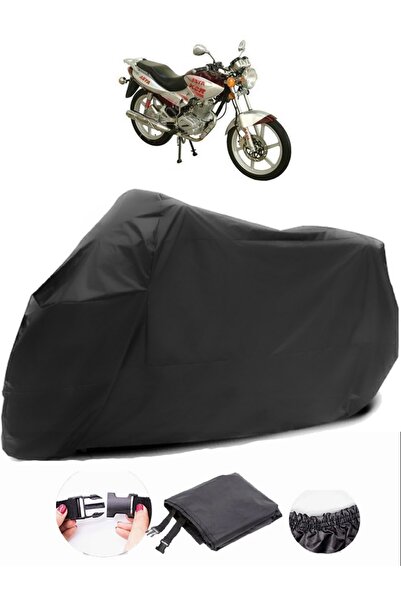 AutoEN Asian AS 150-12 Black Motorcycle Tarpaulin Waterproof Durable Fabric