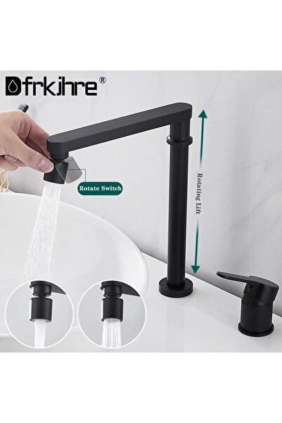 OEM Mutfak Eviye Bataryası Pencere Önü Asansörlü Yeni Sistem Mat Siyah 7 Yıl ...