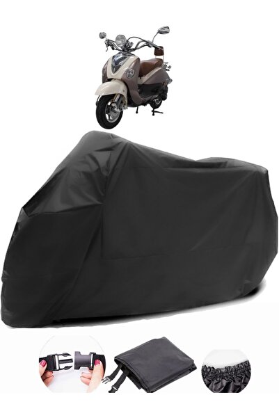AutoEN Mondial 125 ZNU i - قماش دراجة نارية أسود مقاوم للماء ومتين