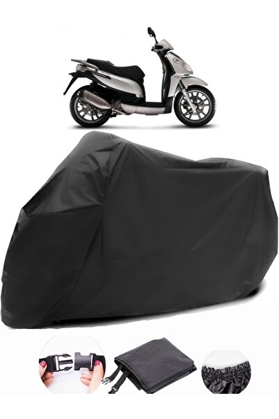 AutoEN Piaggio Carnaby 200 Black Motorcycle Tarpaulin Waterproof Durable Fabric