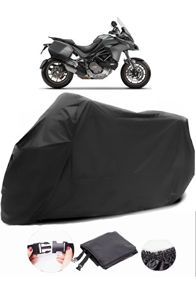 AutoEN Ducati Multistrada 950 Touring Pack Black Motorcycle Tarpaulin Waterpr...
