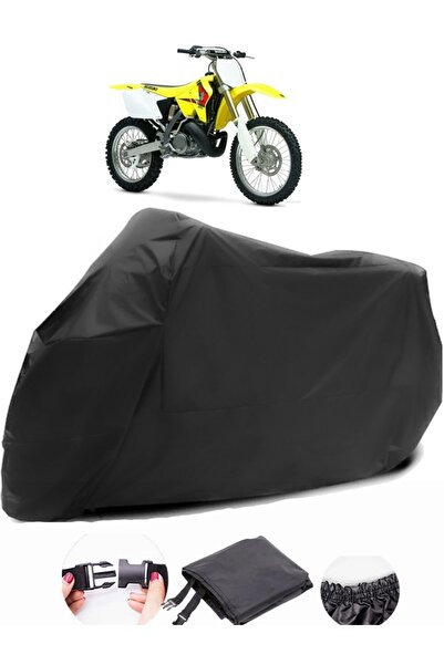 AutoEN سوزوكي RM 250 قماش مشمع أسود للدراجات النارية مقاوم للماء