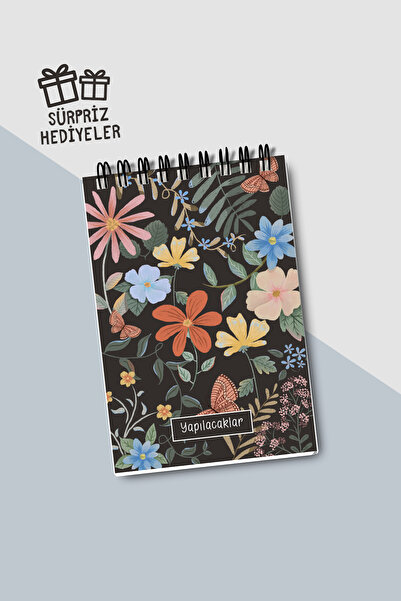 Eldesen Tasarım Yapılacaklar Listesi A6 Defter, Esnek Karton Kapaklı, Mini De...