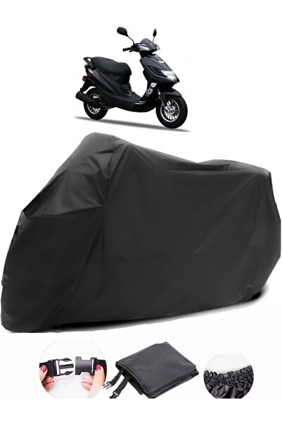 AutoZEL Stmax Dabra 50 قماش أسود للدراجات النارية مقاوم للماء ومتين