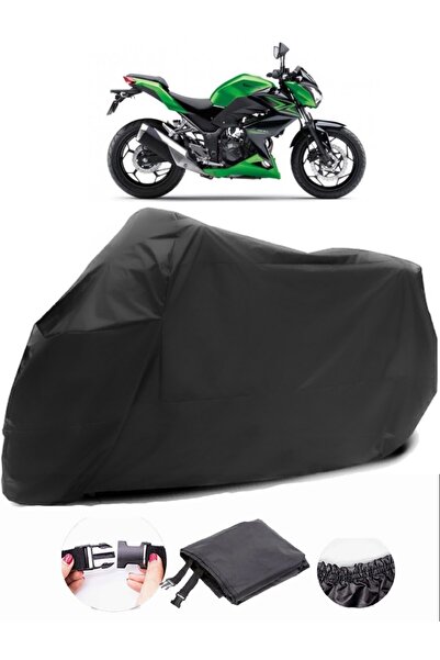 AutoEN كاواساكي Z 300 قماش مشمع أسود للدراجات النارية مقاوم للماء
