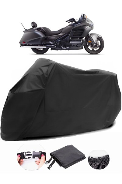 AutoEN Honda Goldwing F6B Black Motorcycle Tarpaulin Waterproof Durable Fabric