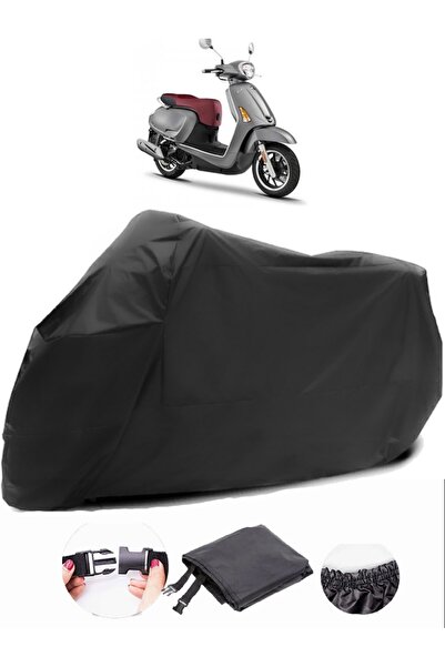 AutoEN Kymco Like 125 Black Motorcycle Tarpaulin Waterproof Durable Fabric
