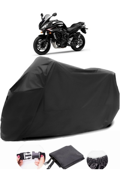 AutoEN For Yamaha FZ6 Fazer S2 ABS Black Motorcycle Tarpaulin Waterproof Durable Fabric