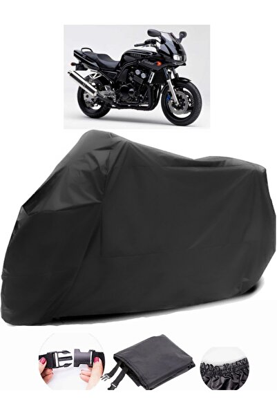 AutoEN Yamaha FZS600 Black Motorcycle Tarpaulin Waterproof Durable Fabric