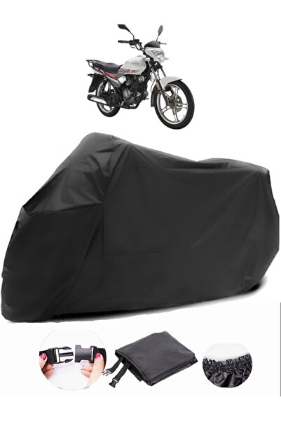 AutoEN كوبا سترايك 150 قماش مشمع أسود للدراجات النارية مقاوم للماء