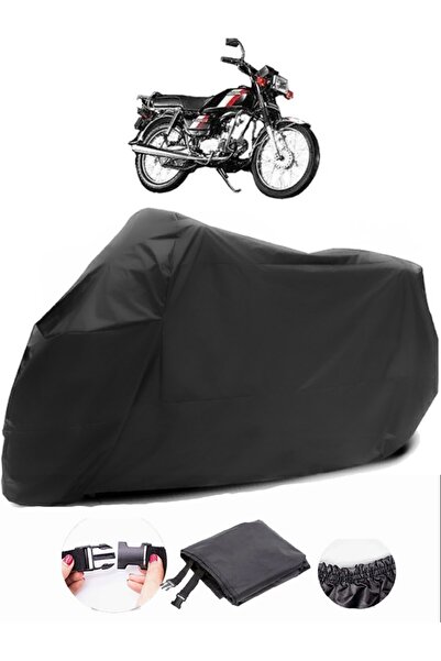 AutoEN هوندا هيرو 100 قماش مشمع أسود للدراجات النارية مقاوم للماء